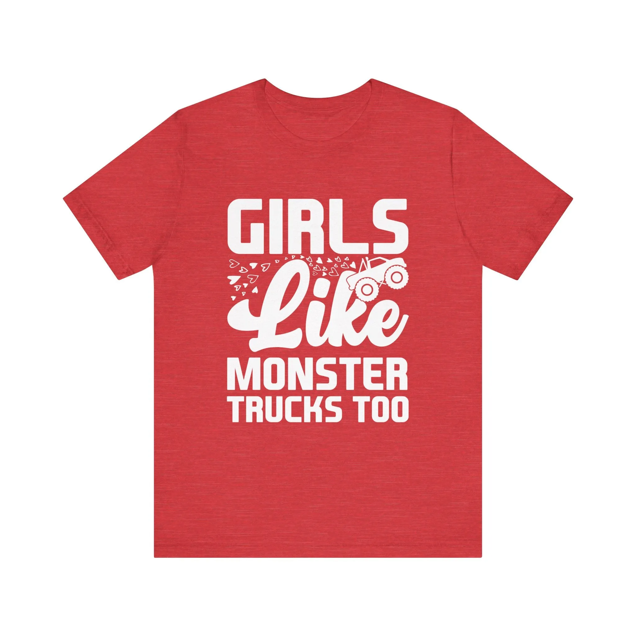 Monster Truck Girls Jersey Tee - 16 Color Choices, Sizes to 3XL