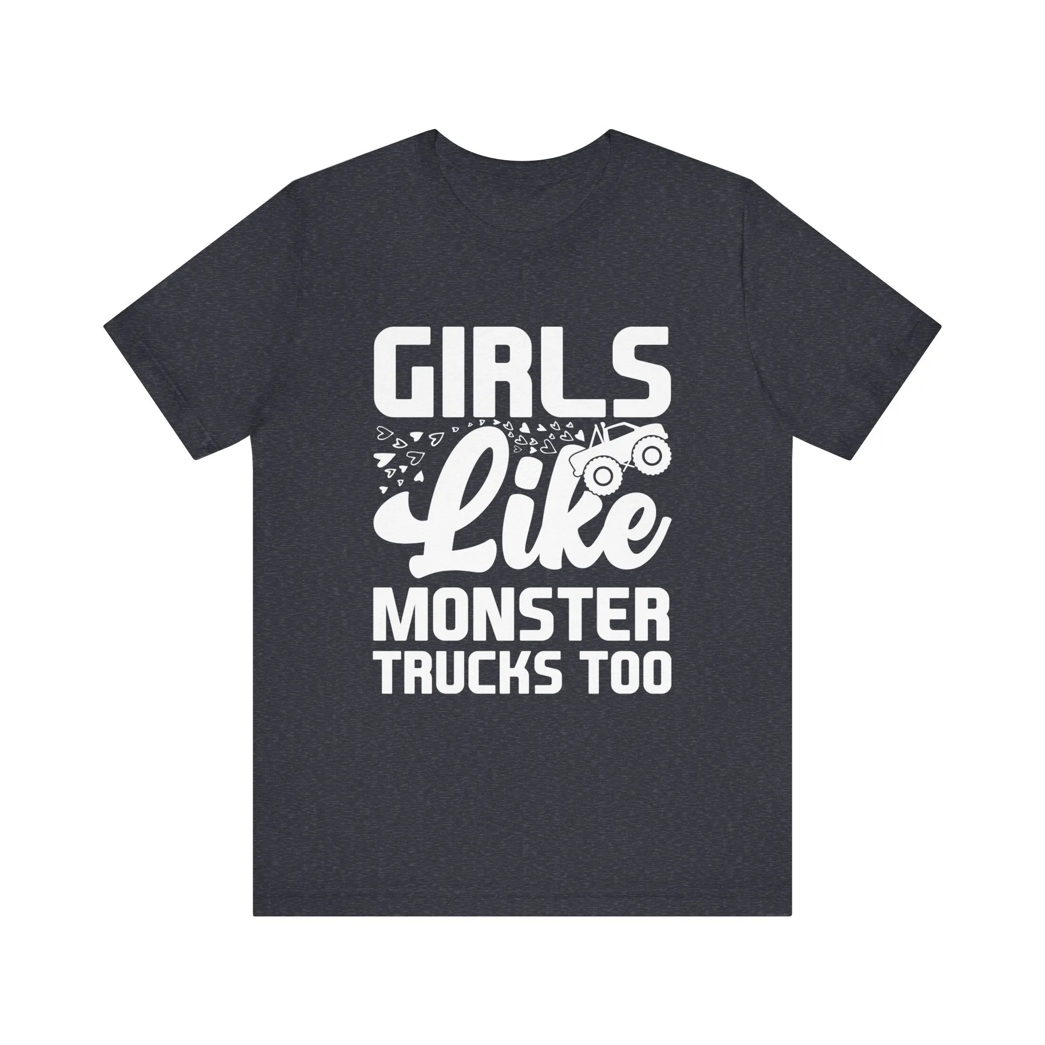 Monster Truck Girls Jersey Tee - 16 Color Choices, Sizes to 3XL