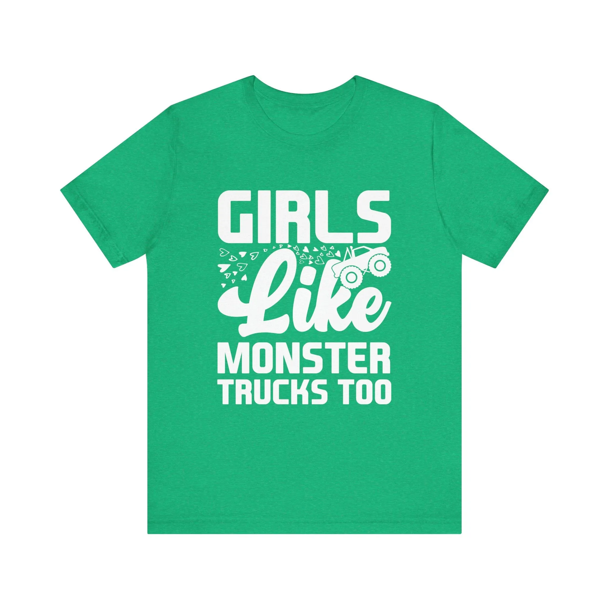 Monster Truck Girls Jersey Tee - 16 Color Choices, Sizes to 3XL