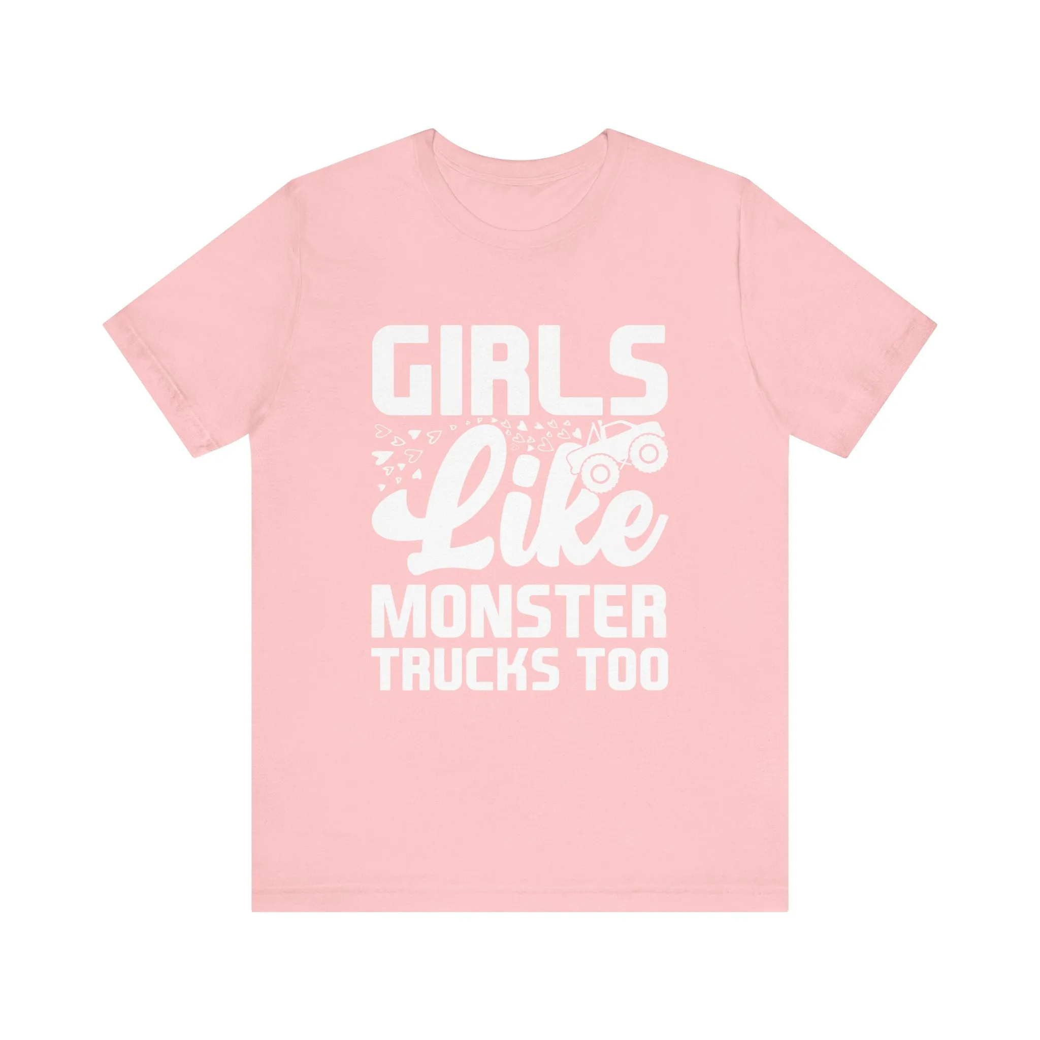 Monster Truck Girls Jersey Tee - 16 Color Choices, Sizes to 3XL