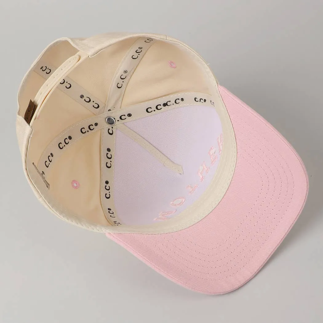 MOTHER Upside Down Lettering Embroidery Cap
