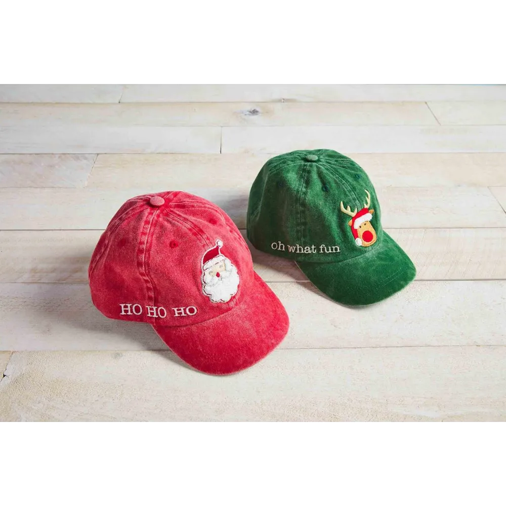 Mud Pie Christmas Baseball Hat