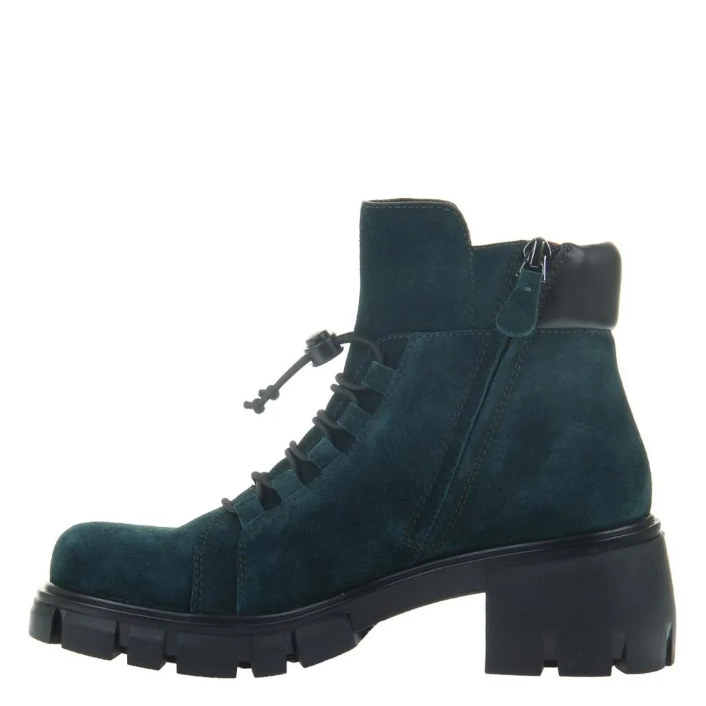 NAKED FEET: Militant in FOREST Ankle Boots