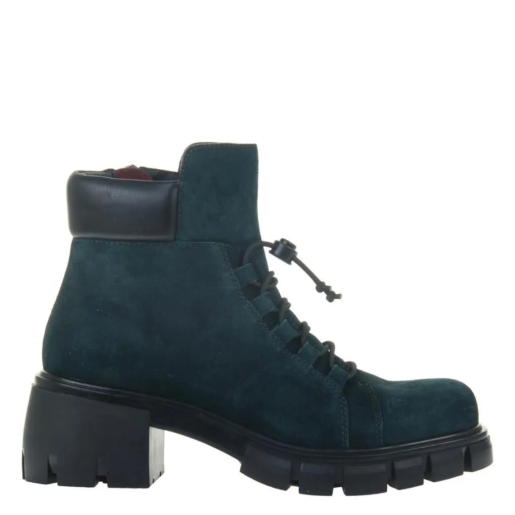 NAKED FEET: Militant in FOREST Ankle Boots