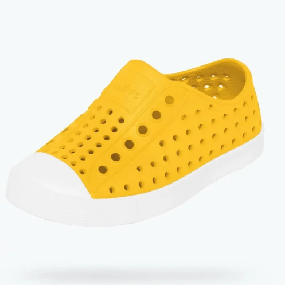 Native Shoes Jefferson Child Shoe - Crayon Yellow / Shell White