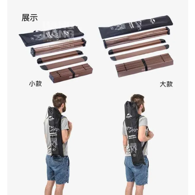 Naturehike Outdoor Aluminum Alloy Folding Table (Large Style) BBQ Picnic Table | Ultra Lightweight (NH16Z016-L) ***