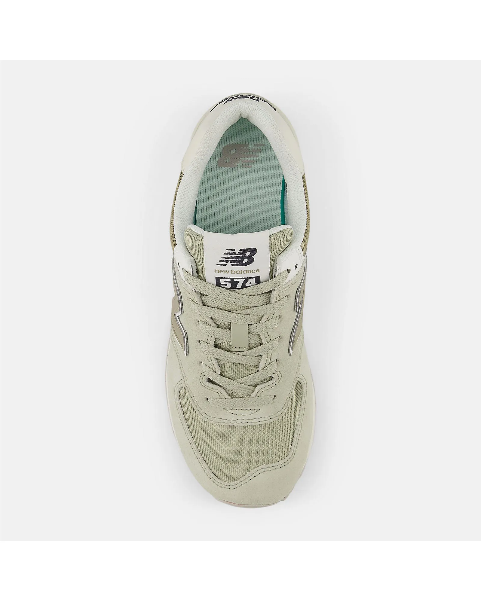 New Balance 574 Sneaker - Olivine with Dark Stoneware and Turtledove