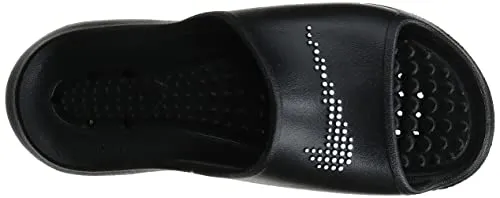Nike Women's W Victori One Shwer Slide White Black Gymnastics Shoe (CZ7836-001), 5.5 UK (7.5 US)