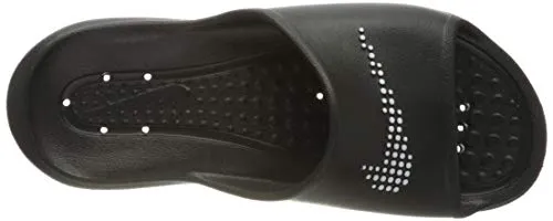 Nike Women's W Victori One Shwer Slide White Black Gymnastics Shoe (CZ7836-001), 5.5 UK (7.5 US)