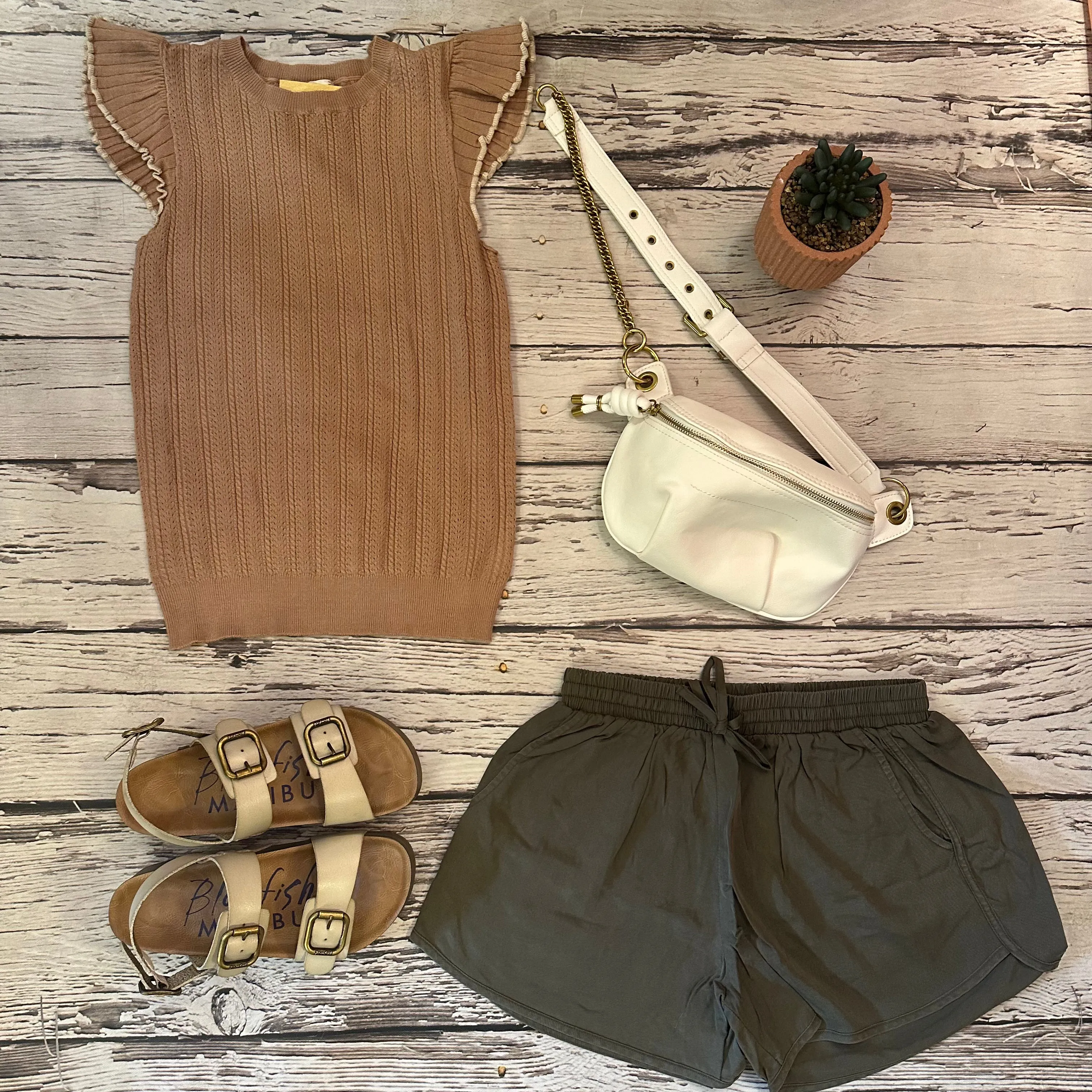 Nude Brown knitted Shirt