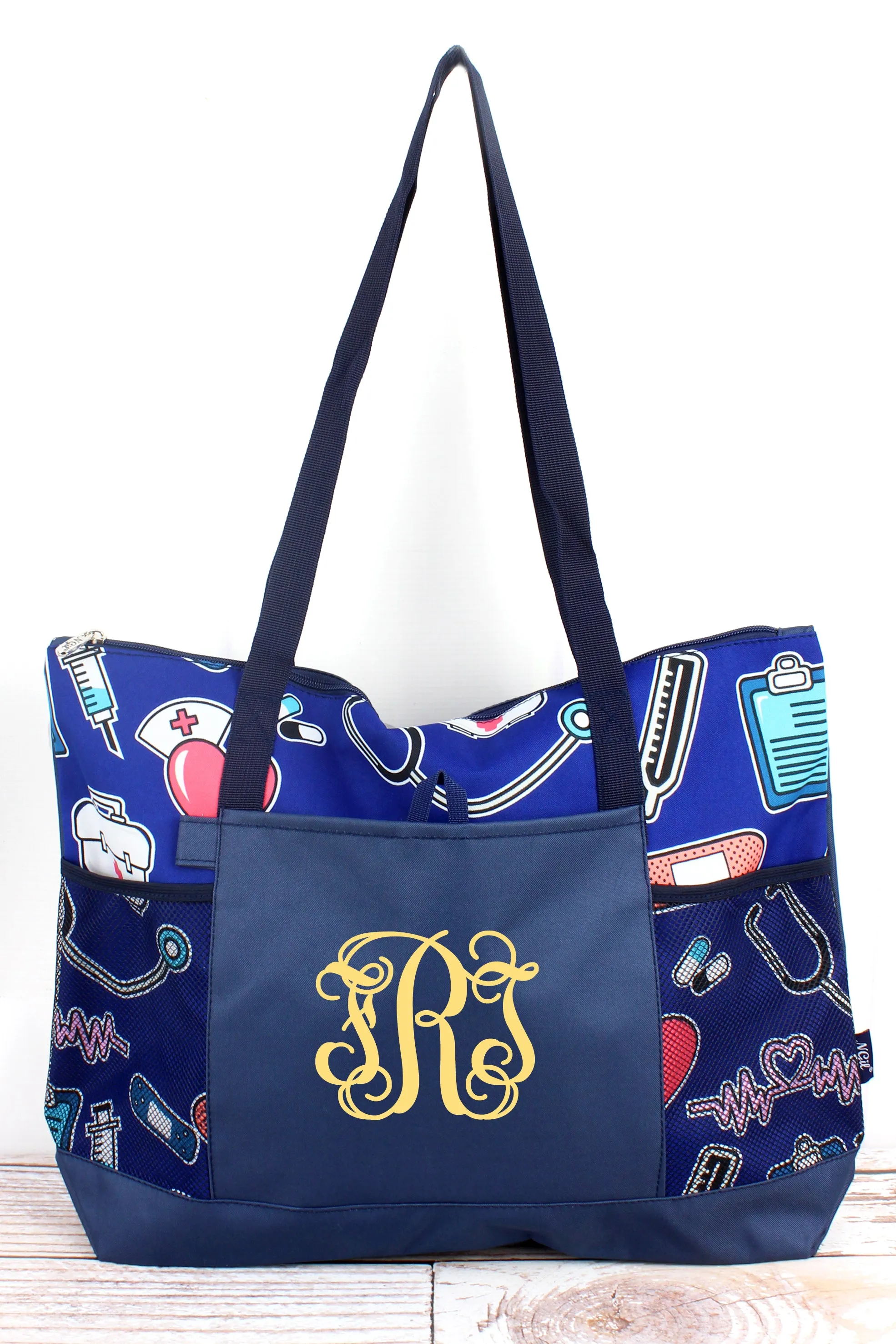 Nurse Love Pocket Tote Bag