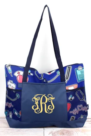 Nurse Love Pocket Tote Bag