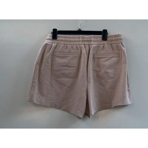 NWT Athleta Farallon Short Moca Tan Lounge Leisure Pull On Elastic Waist Size 18