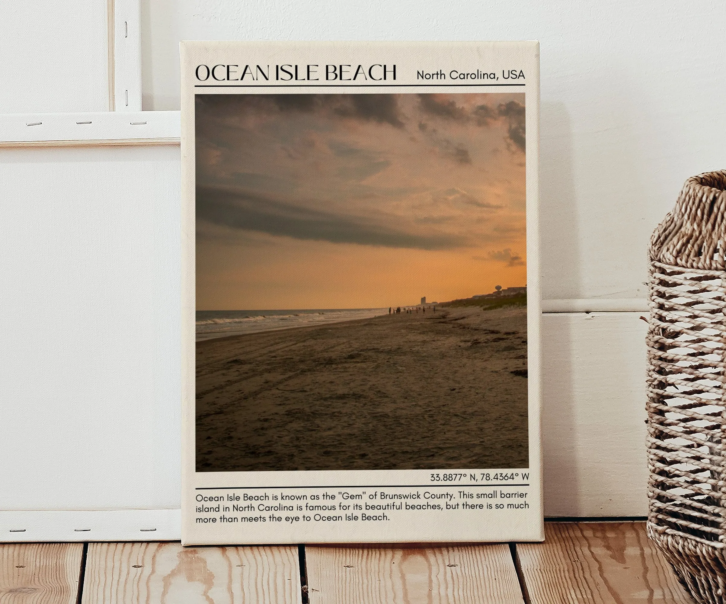 Ocean Isle Beach Wall Canvas, USA
