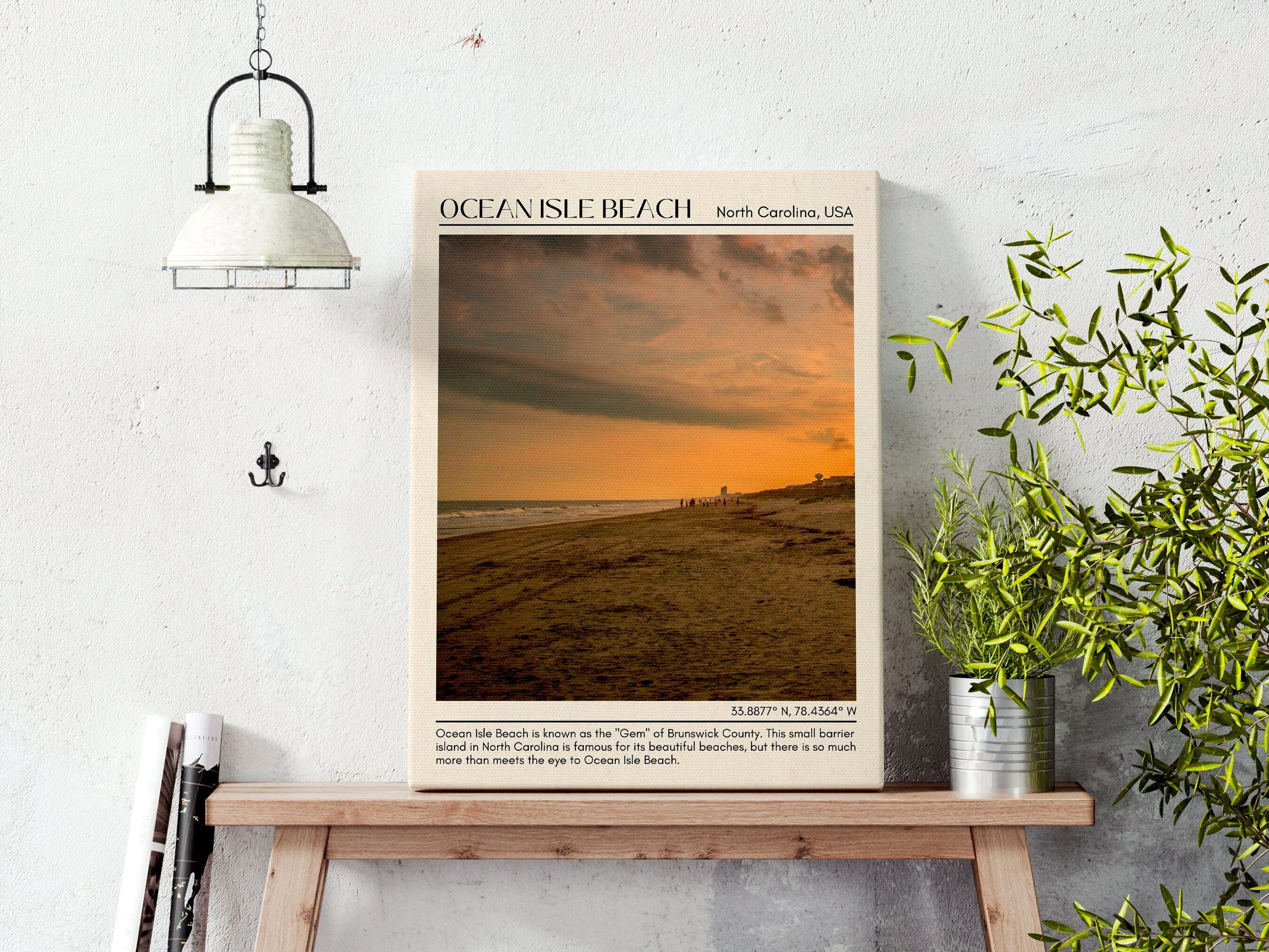 Ocean Isle Beach Wall Canvas, USA