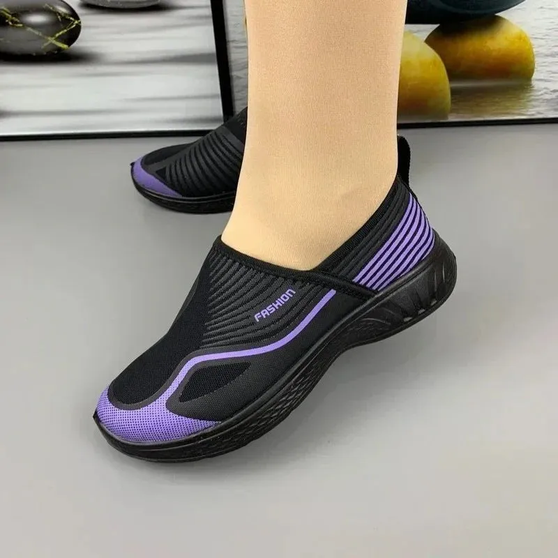 Old Beijing Cloth Shoes Walking Stretch Low-cut Breathable