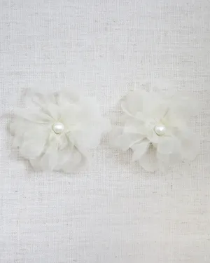 Ophelia Flower Shoe Clip with Pearl