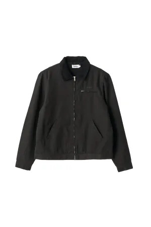 OVERDYED CANVAS JACKET - Black