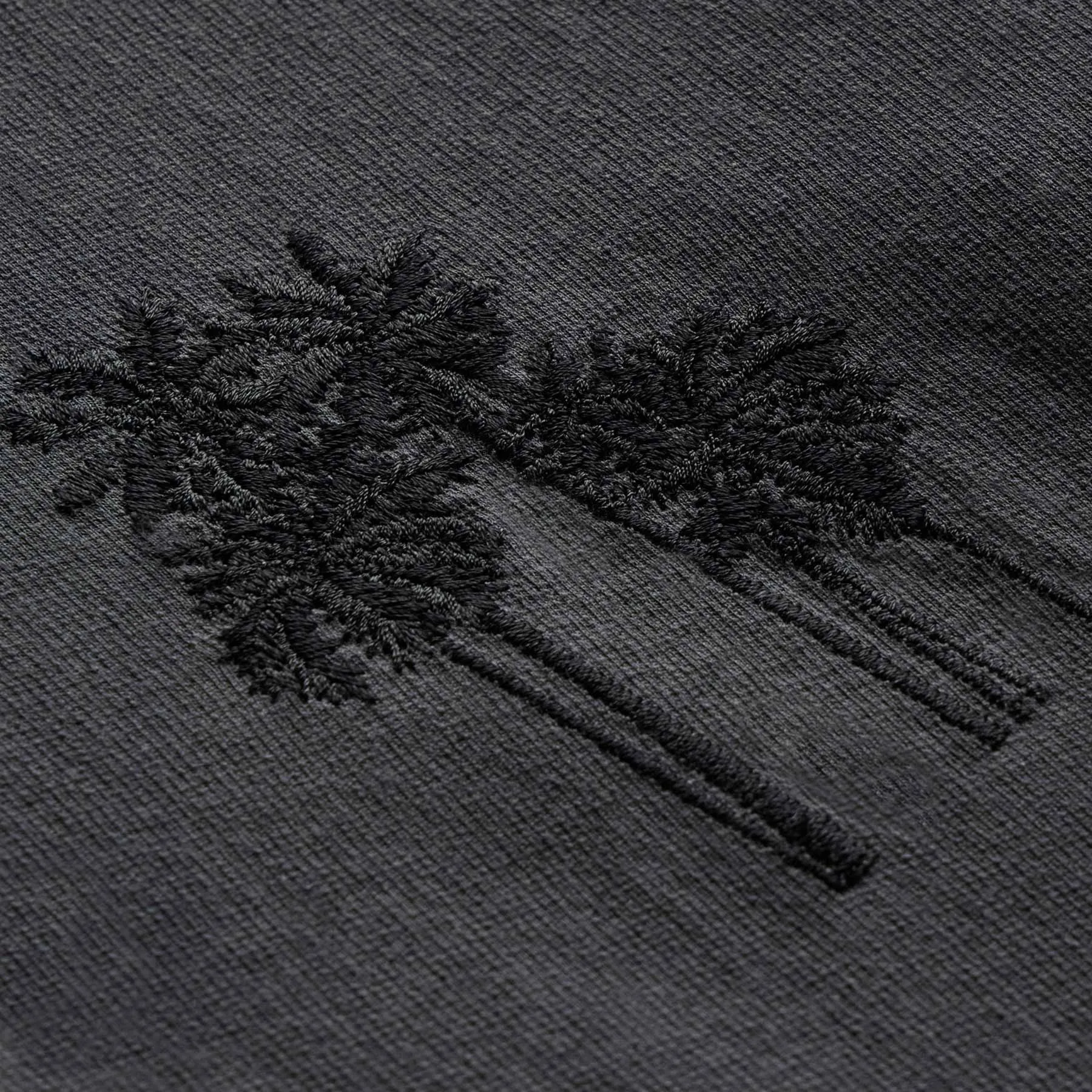 Palm Tree Embroidered Polo - Magma/Black