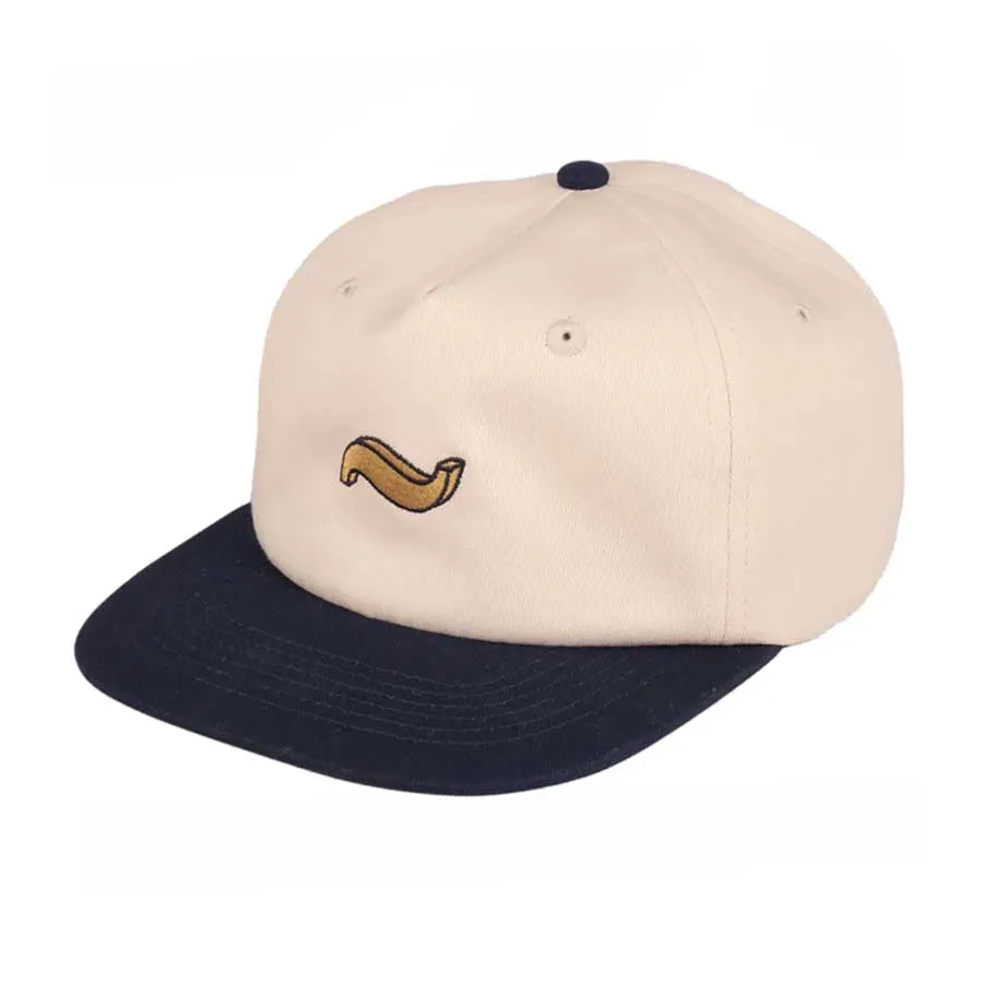 Passport Tilde 5-Panel Cap Off White/Navy