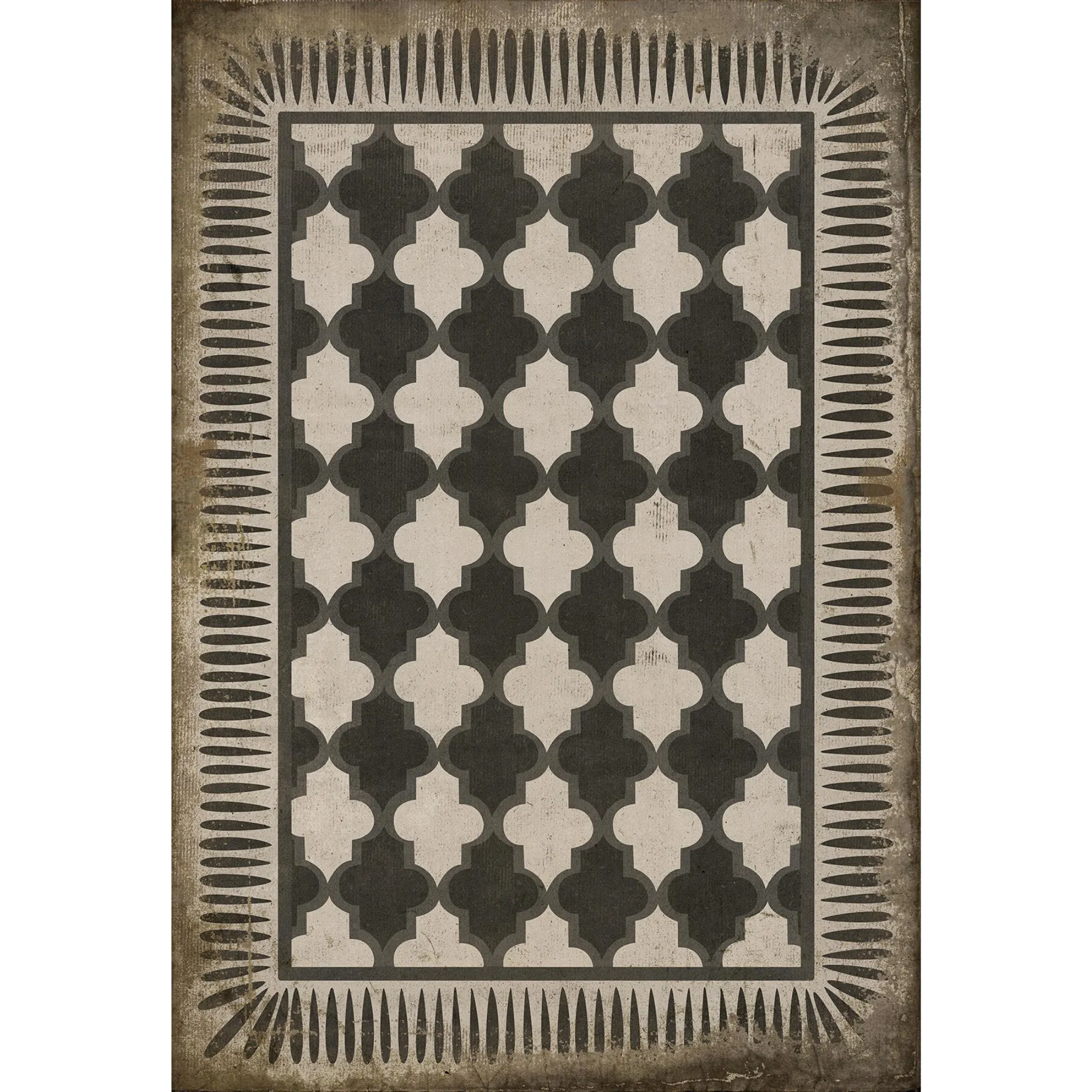 Pattern 10 "Open Sesame" Vinyl Floorcloth - Spicher & Co.