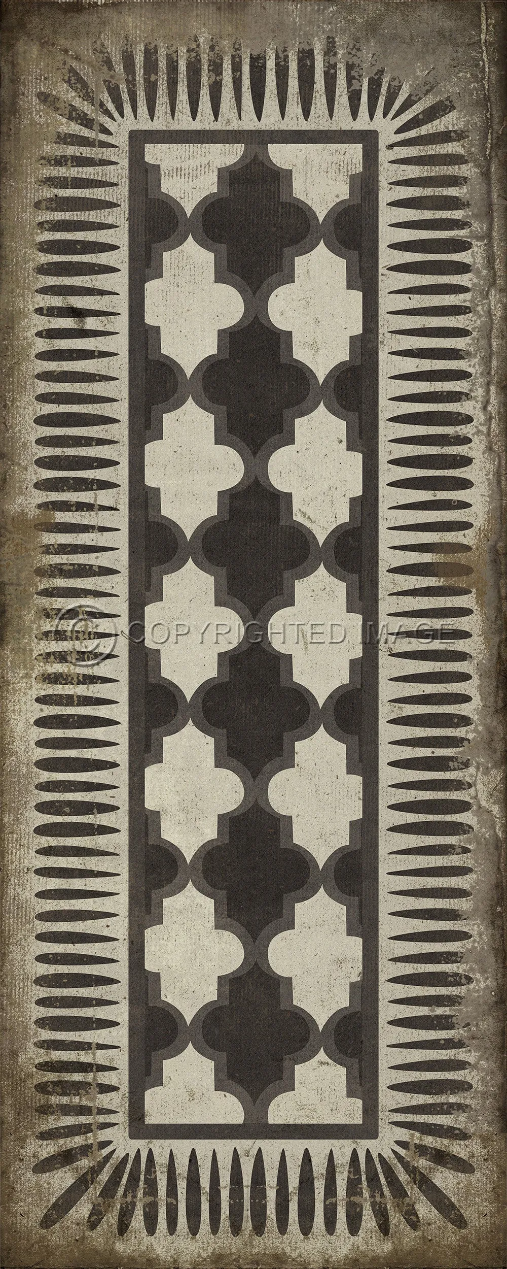 Pattern 10 "Open Sesame" Vinyl Floorcloth - Spicher & Co.