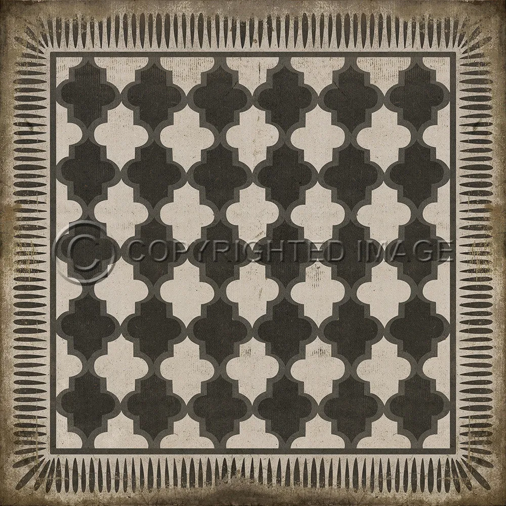 Pattern 10 "Open Sesame" Vinyl Floorcloth - Spicher & Co.