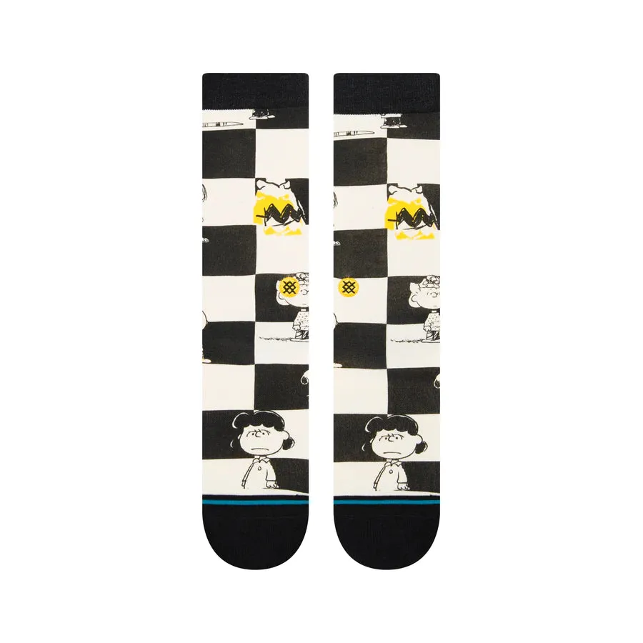 Peanuts X Checked Crew Socks