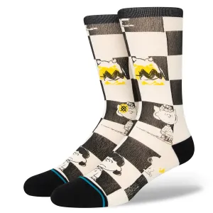 Peanuts X Checked Crew Socks