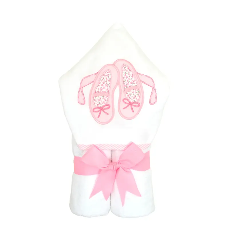 Personalized Baby Girl Ballet Slippers Hooded Towel