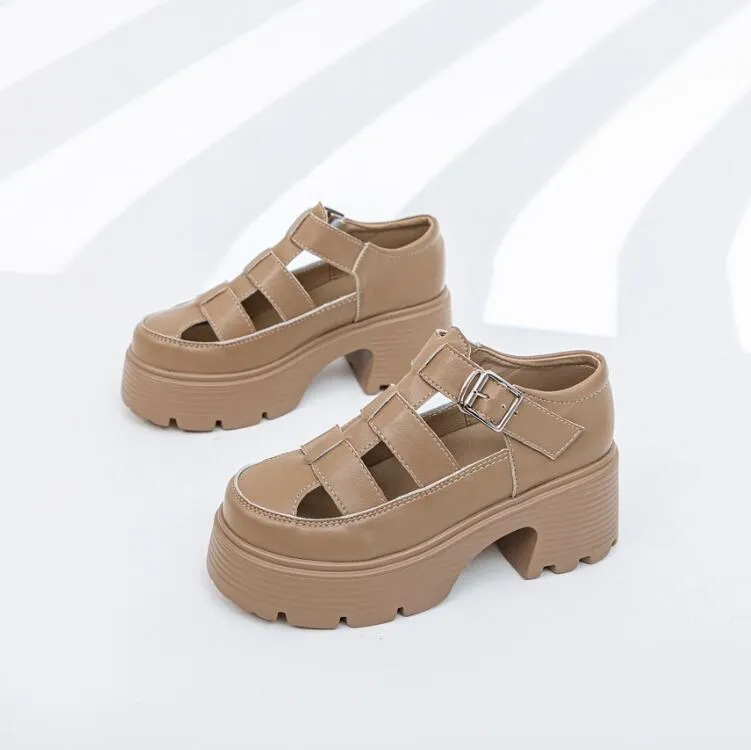 Petite Size Thicksole Strap Sandals MS82