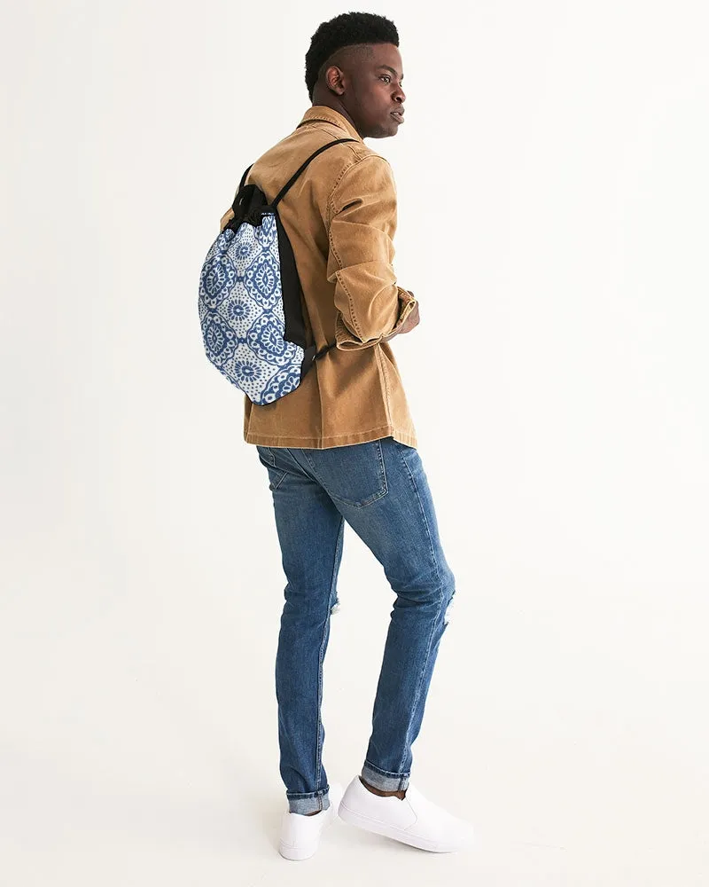 Porcelain Collection Canvas Drawstring Bag