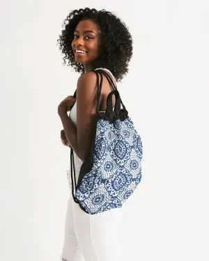 Porcelain Collection Canvas Drawstring Bag