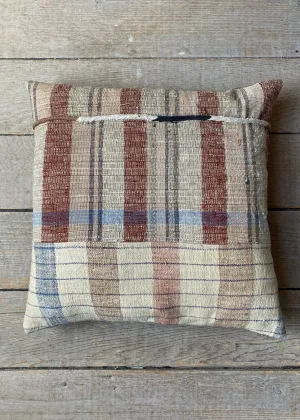 portuguese grain sack patched pillow #5
