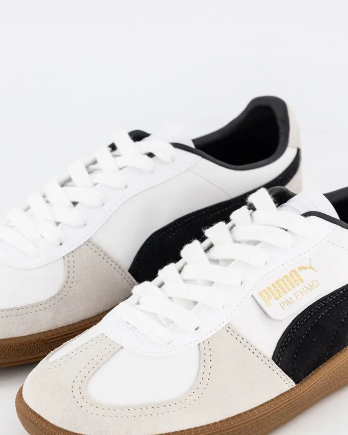Puma Palermo Leather Sneaker - Puma White/Vapor Gray/Gum