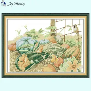 Pumpkin Pattern Cross Stitch Kits - Joy Sunday