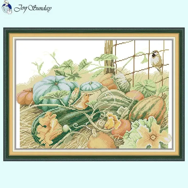 Pumpkin Pattern Cross Stitch Kits - Joy Sunday