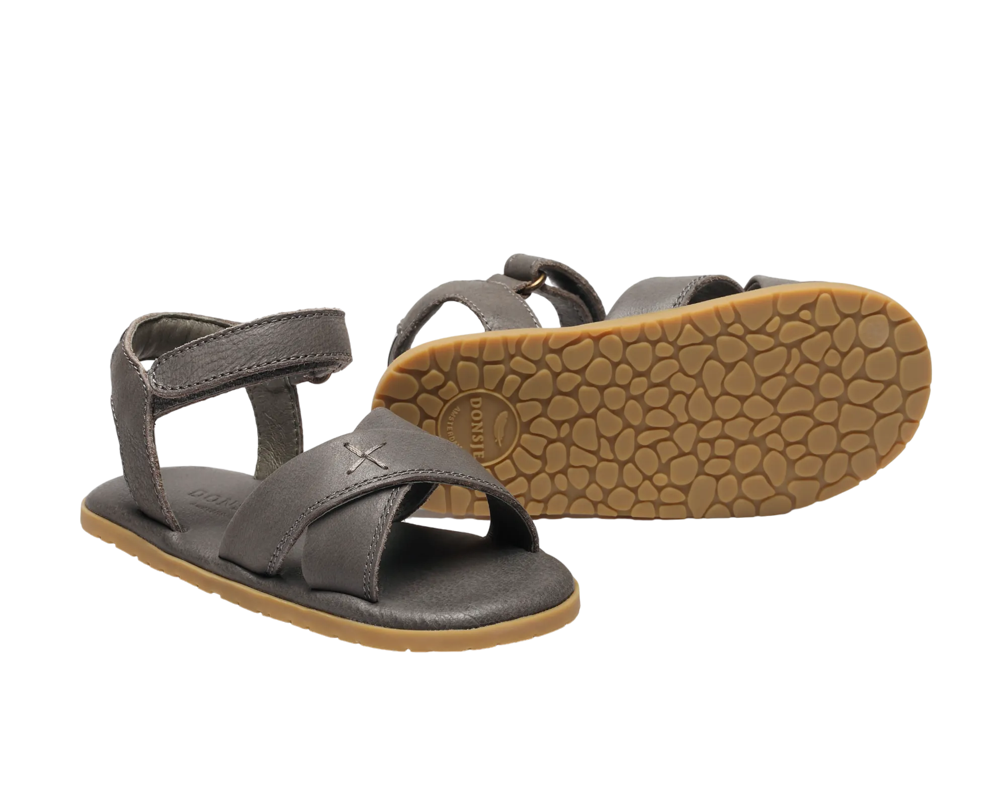 Qotis Sandals | Grey Leather