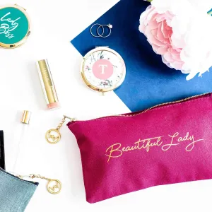 "Beautiful Lady" Cosmetic Bag