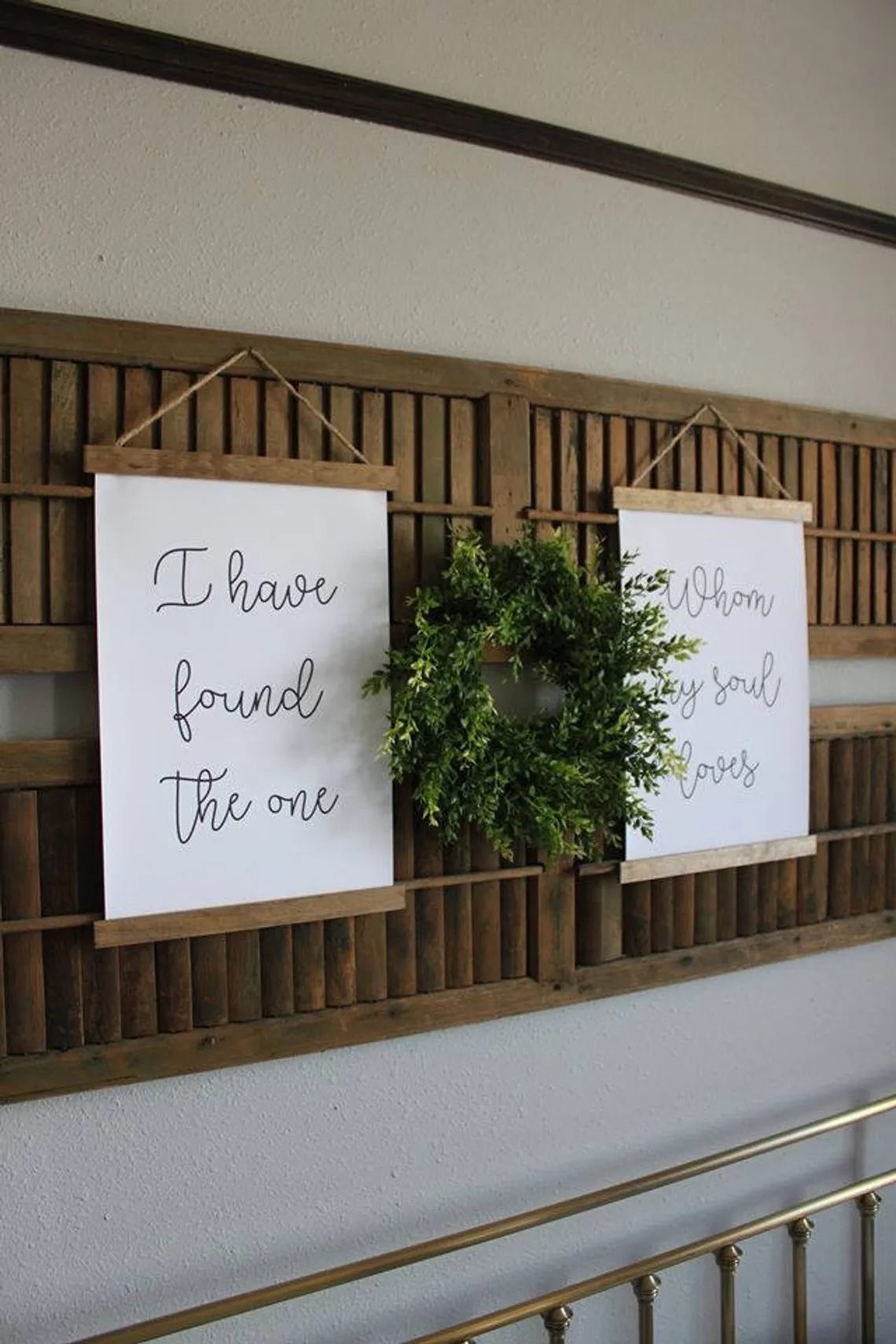 "I have found the one whom my soul loves " Set of 2 Canvas Posters
