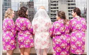 READY To SHIP Bridesmaid Robes, Set of Bridesmaid Robes, Bridesmaid Gift , Kimono, Wedding Robes***DISCOUNT for Multi Orders