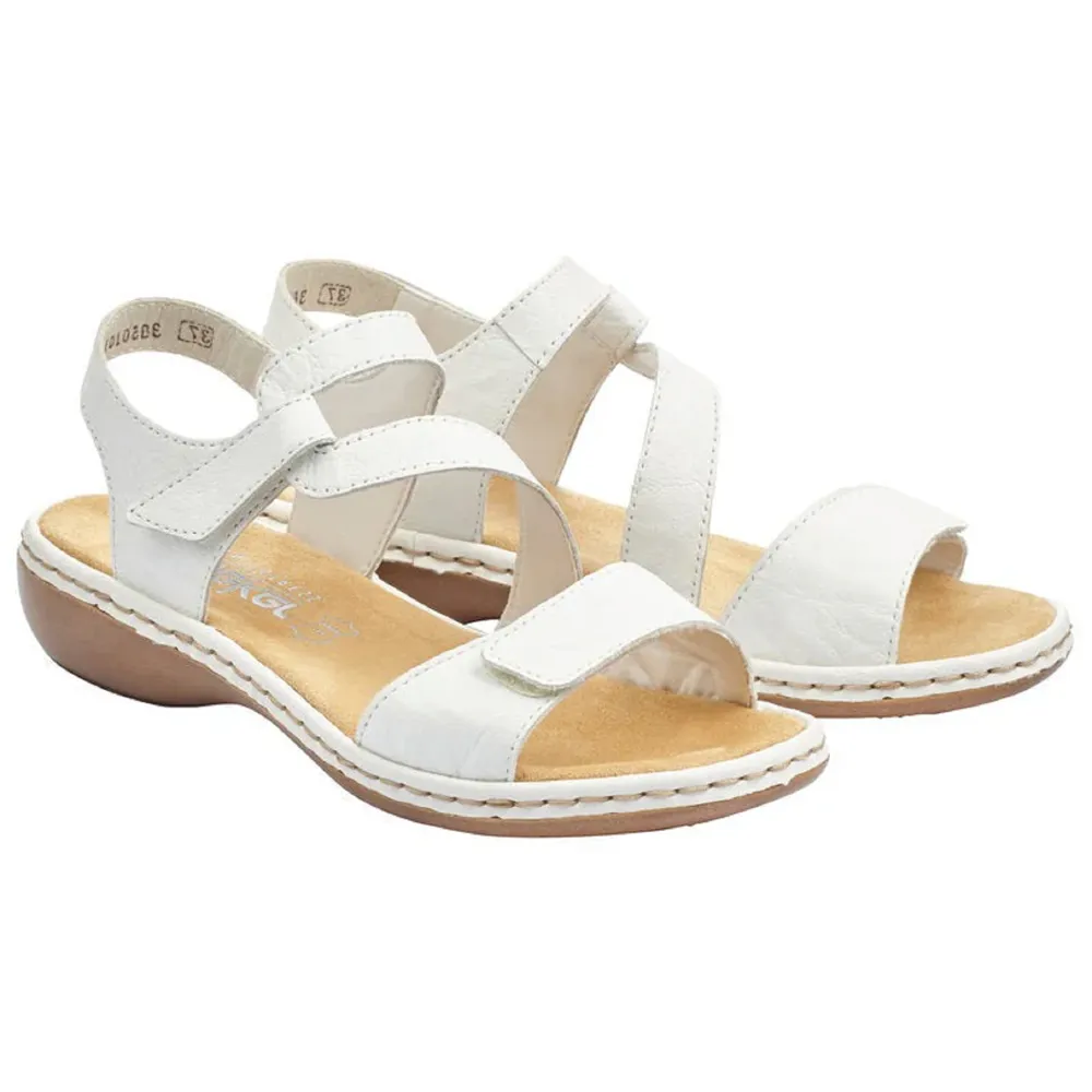 Rieker 659C7-80 (Gabi) Massa White Sandals