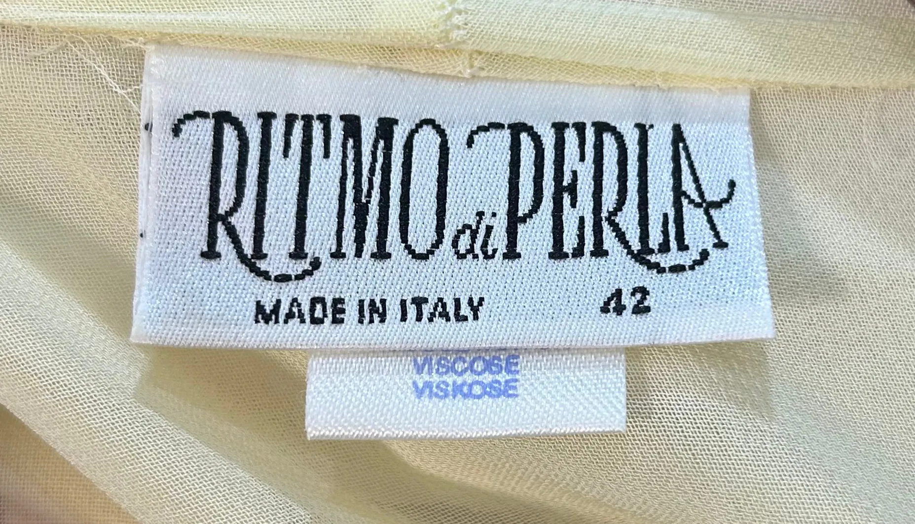 Ritmo di Perla of La Perla Ethereal Patel Yellow Babydoll Chiffon Ensemble