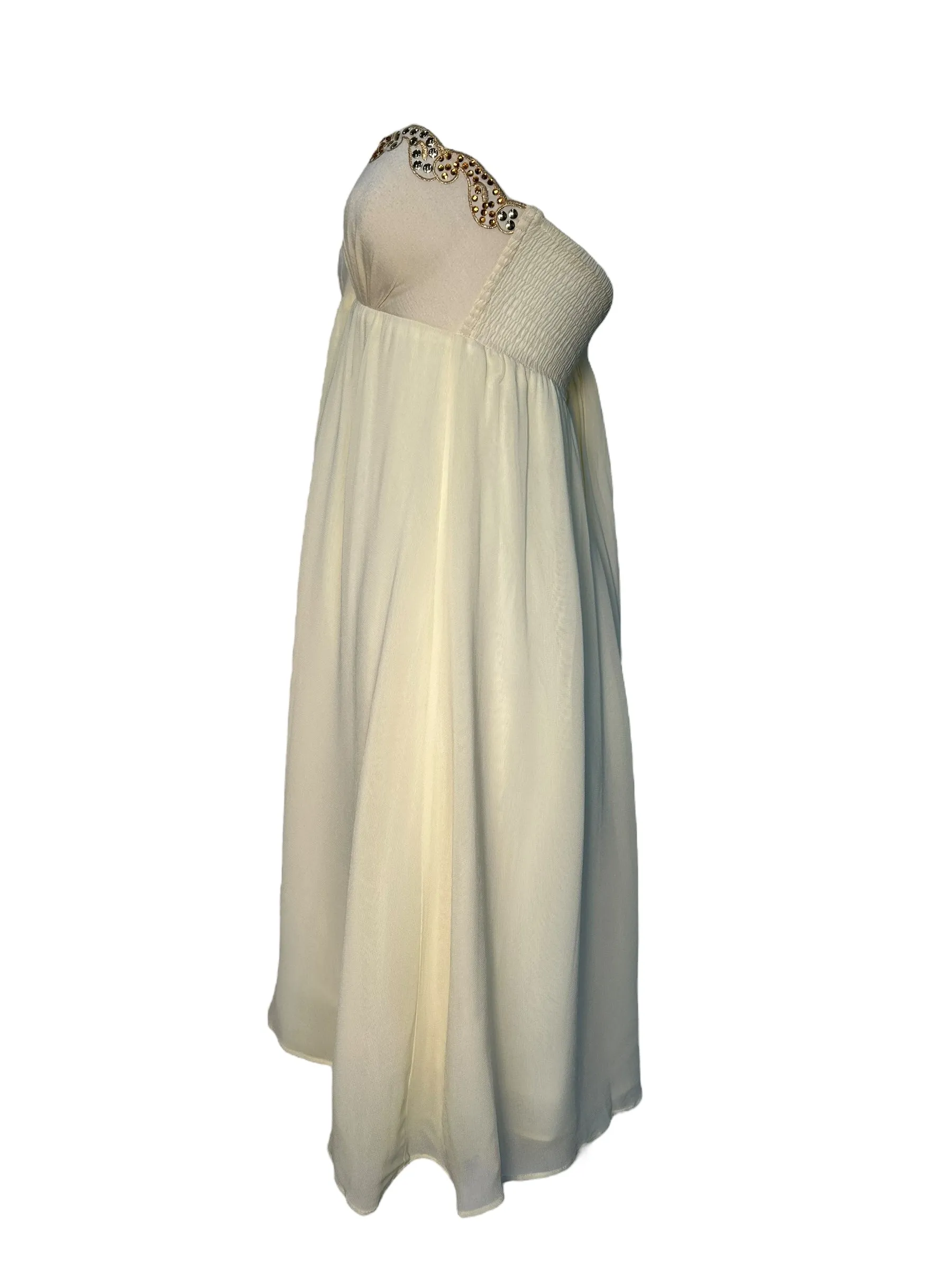 Ritmo di Perla of La Perla Ethereal Patel Yellow Babydoll Chiffon Ensemble