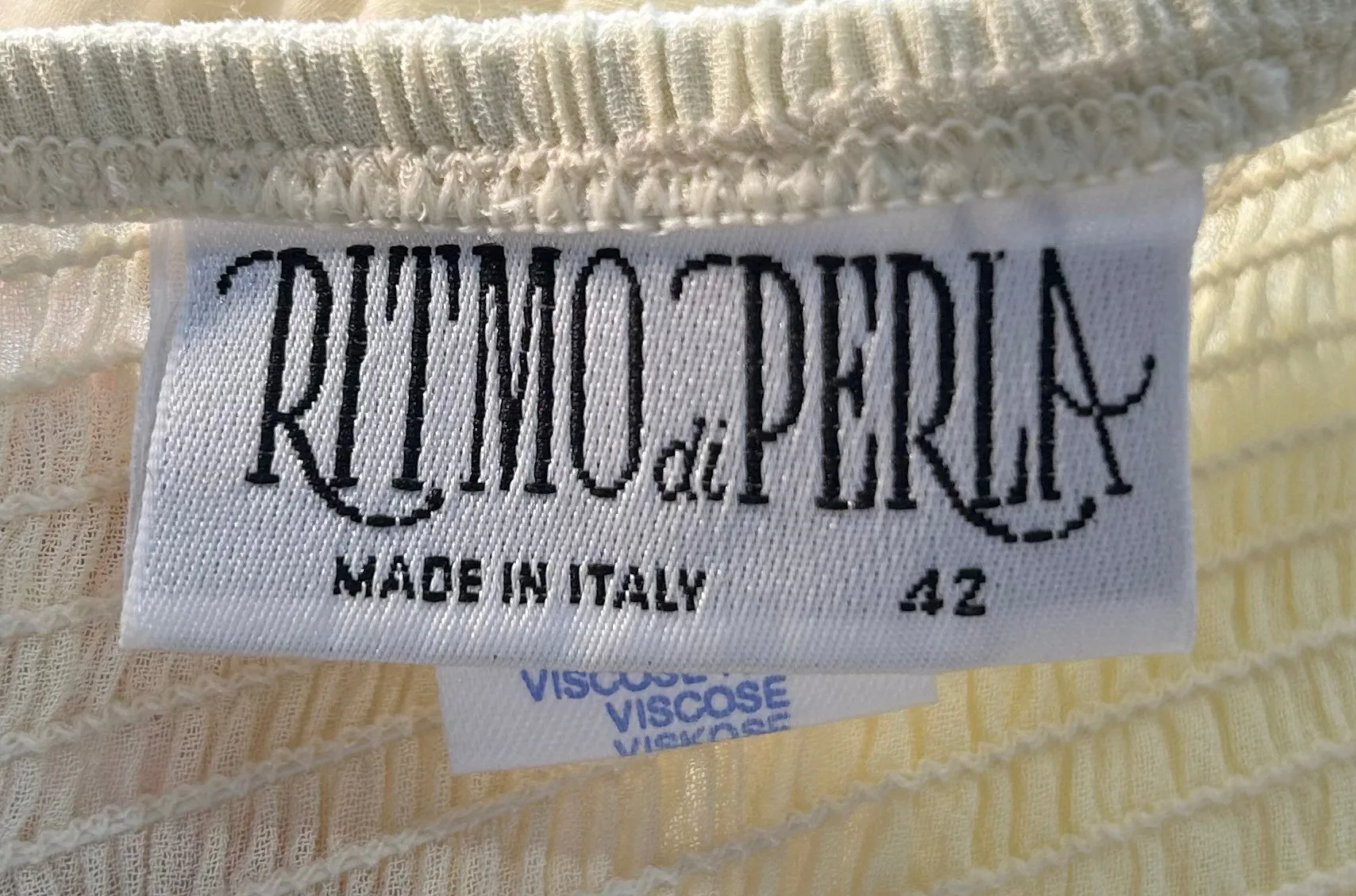 Ritmo di Perla of La Perla Ethereal Patel Yellow Babydoll Chiffon Ensemble