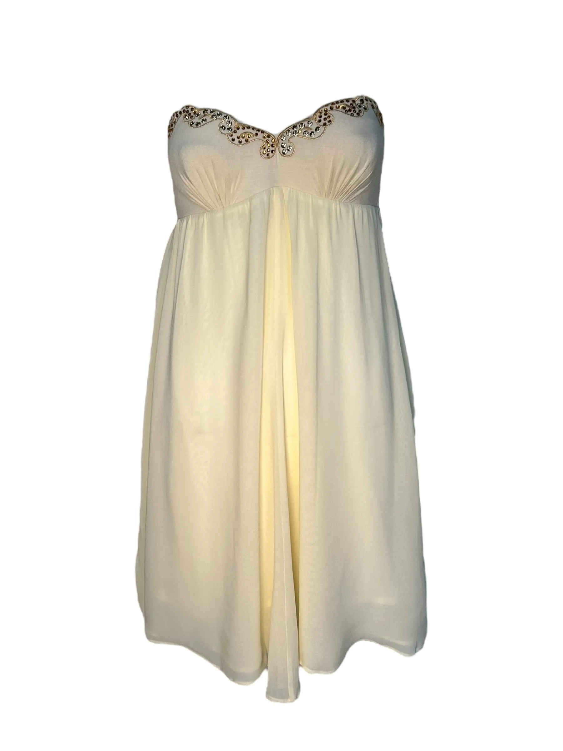 Ritmo di Perla of La Perla Ethereal Patel Yellow Babydoll Chiffon Ensemble