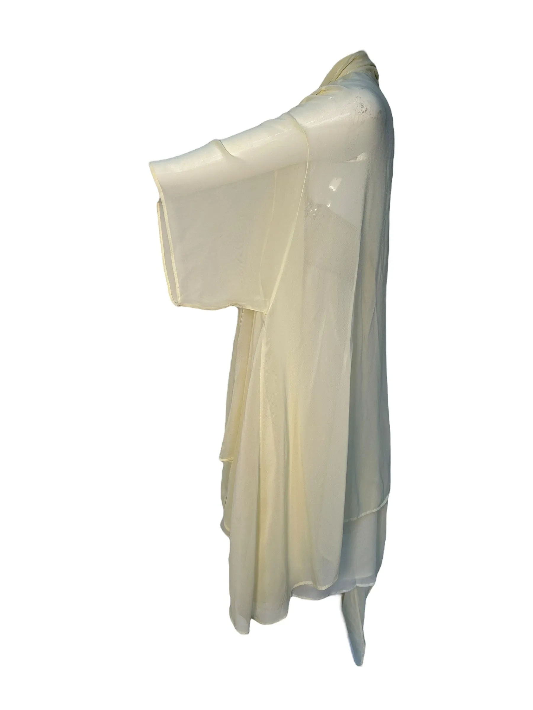 Ritmo di Perla of La Perla Ethereal Patel Yellow Babydoll Chiffon Ensemble