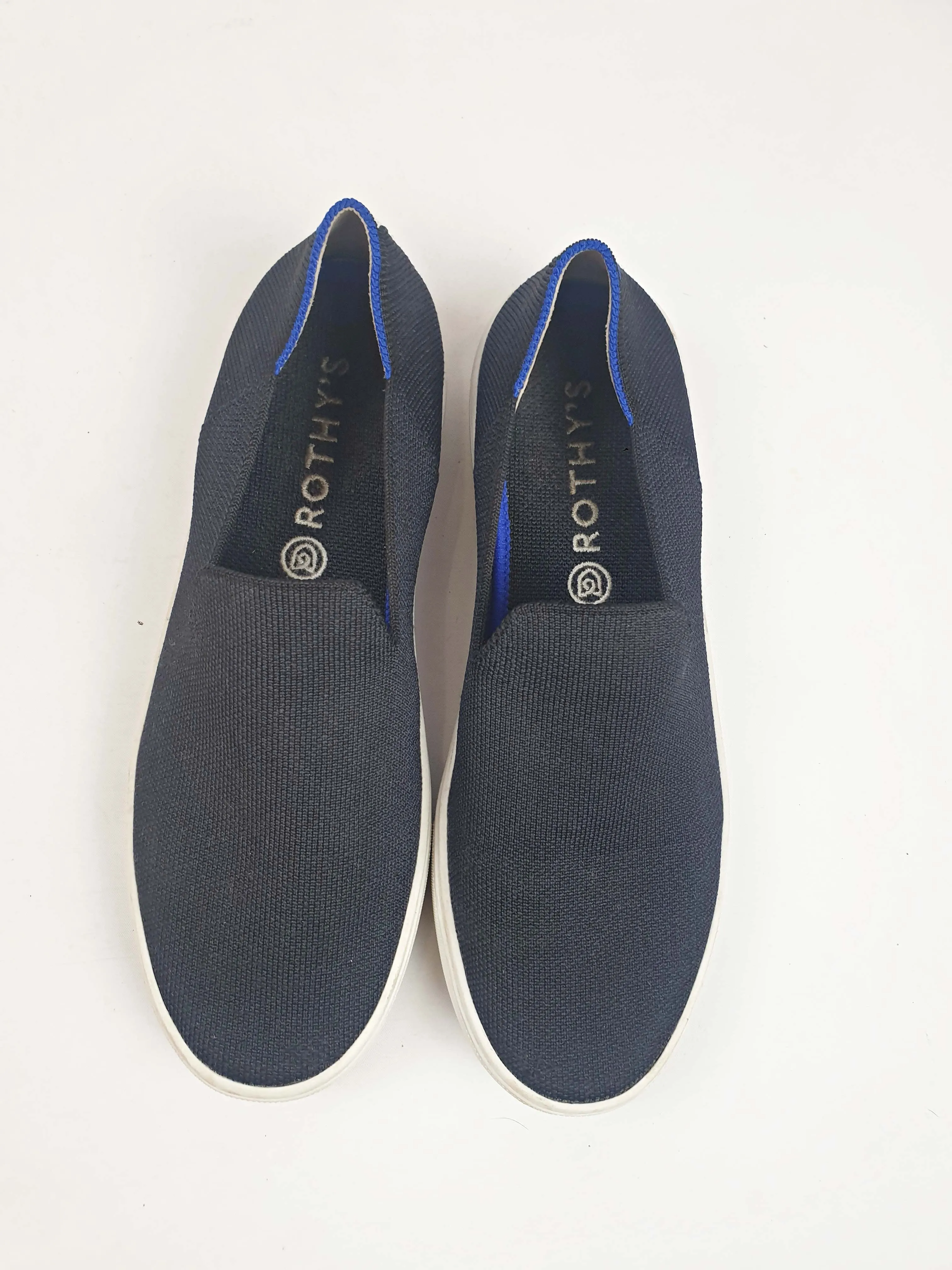Rothy's black slip on non-leather shoes size 9
