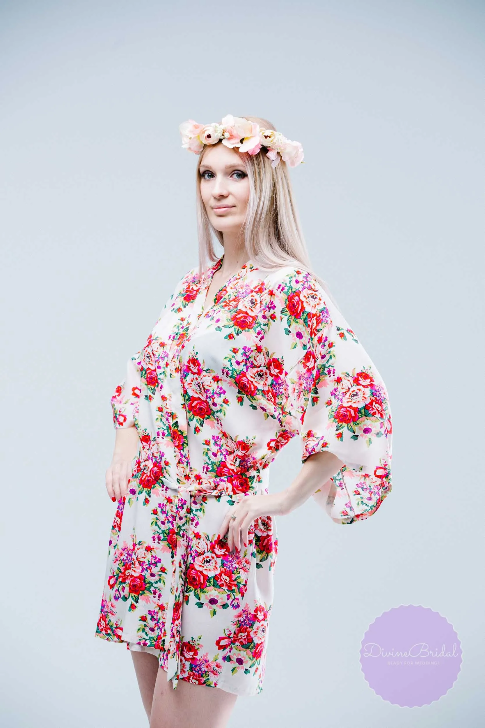 Sale! Bridesmaid Robe, Bridesmaid Gift, Bridesmaid Robes, Floral Robe, Kimono Robe, Wedding Robe,DISCOUNT for Multi Orders/Please Message Us