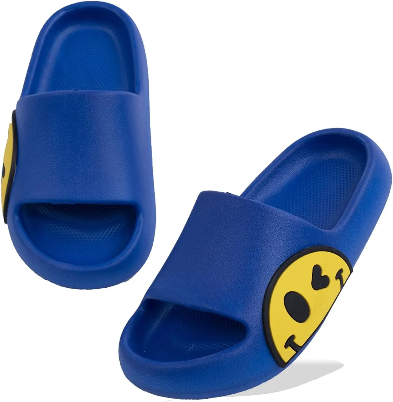 Sandals for Girls and Boys, Mens Slippers Sandals for Women, EVA Anti-Slip Indoor & Outdoor Kids Slippers Smile Face Open Toe Casual Shower Shoes
